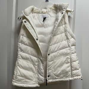 Style & Co White Puffer Vest